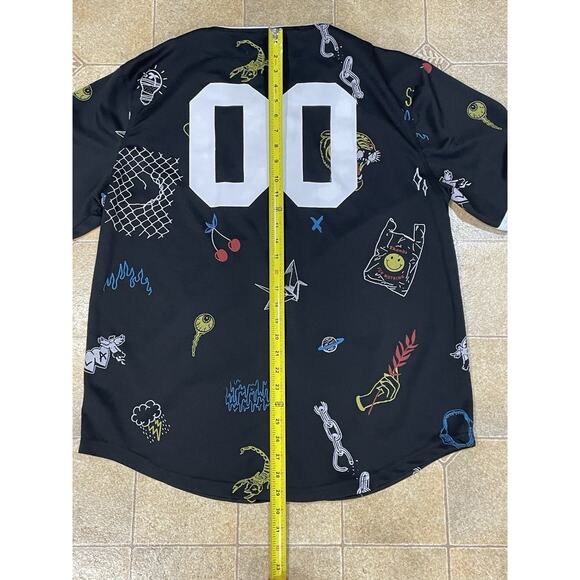 Rue21 Los Angeles Graphic Baseball Jersey Button-Up 2XL Short Sleeves Athleisure - Picture 4 of 8